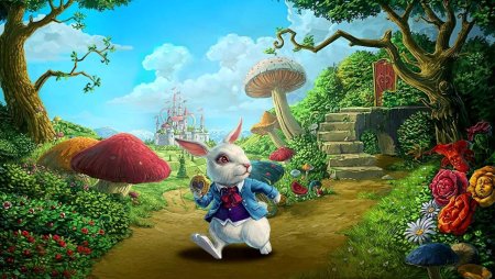 Сказочный лес из Алисы в стране чудес