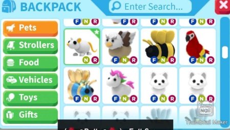 Питомцы из РОБЛОКСА adopt me