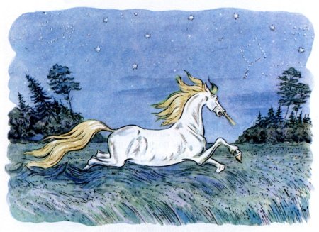 Белая кобылица конек горбунок