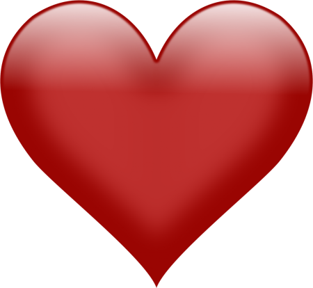 Сердце на прозрачном фоне