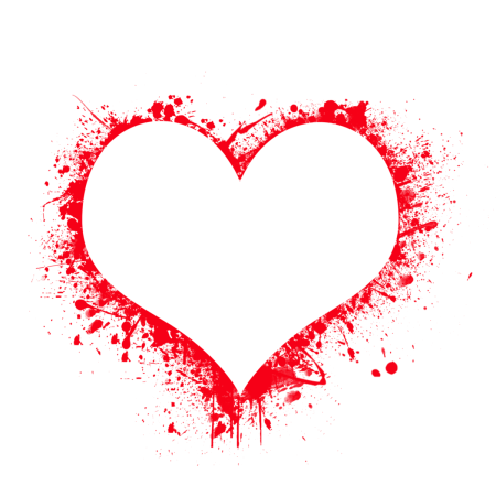 Сердце на прозрачном фоне