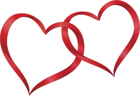 Сердечки на прозрачном фоне