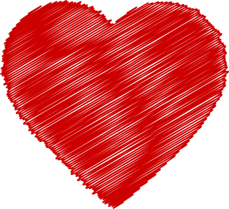 Сердечки на прозрачном фоне