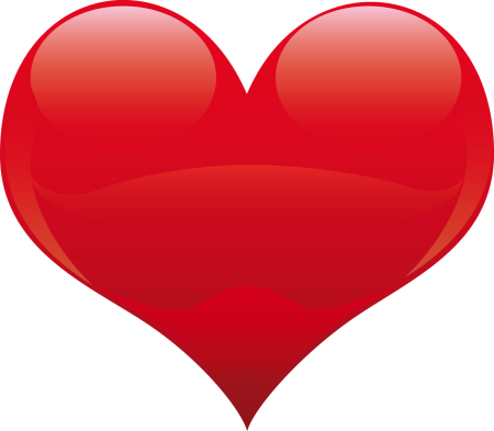 Сердце на прозрачном фоне