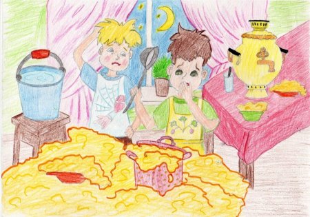 Мишкина каша рисунок