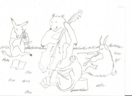 Квартет Крылова раскраска