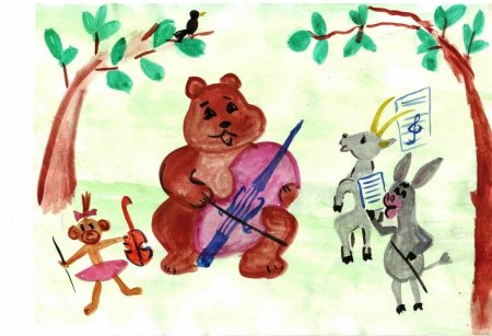 Иллюстрация к басне квартет