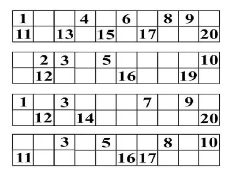 Задания пропущенные цифры для дошкольников