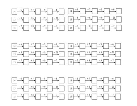 Числовые Цепочки в пределах 20