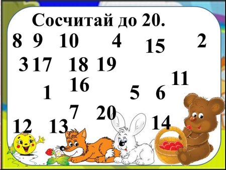 Счет от 1 до 20