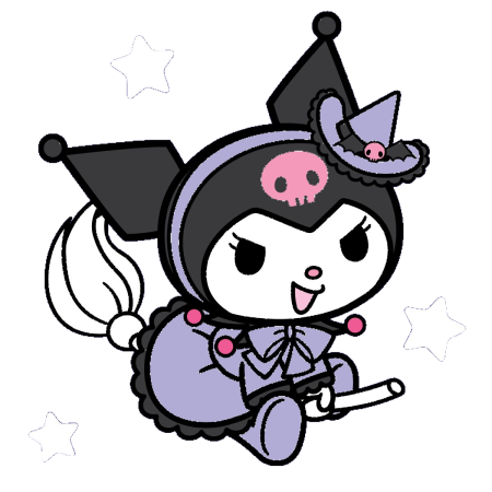 Стикеры Хеллоу Китти Kuromi