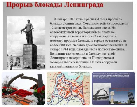 Прорыв блокады Ленинграда 27 января 1944