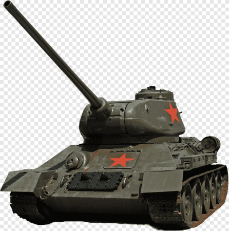 Танк т-34 на белом фоне