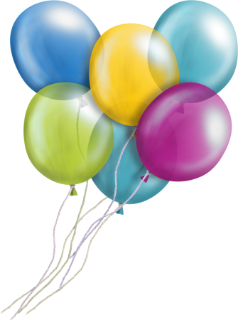 Шарики на белом фоне