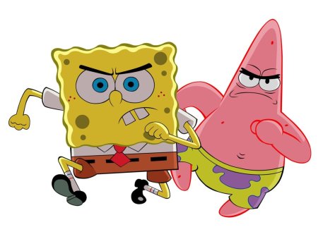 Обои на рабочий стол Спанч Боб и Патрик