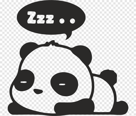 Панда черно белая