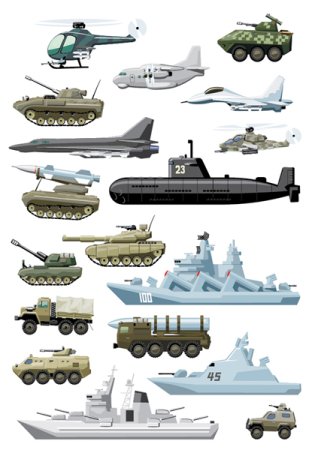 Наклейки "Военная техника"