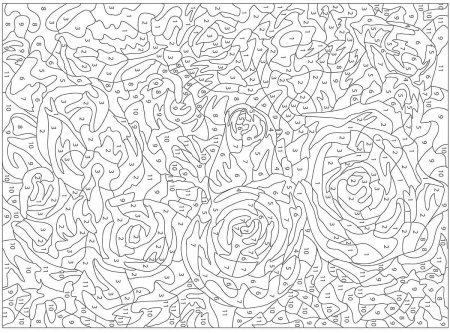 Раскраски по номерам для взрослых