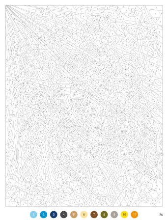 Раскраски по номерам сложные