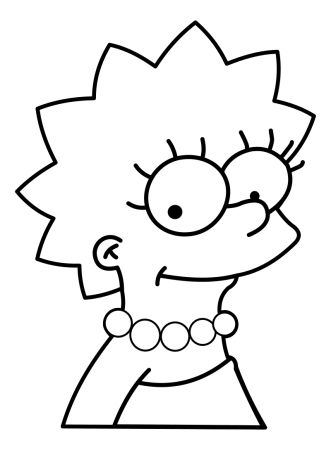 Лиза симпсон рисунок