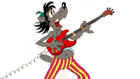 Ну погоди волк с электрогитарой