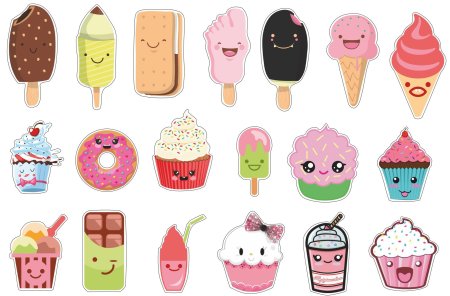 Наклейки еда