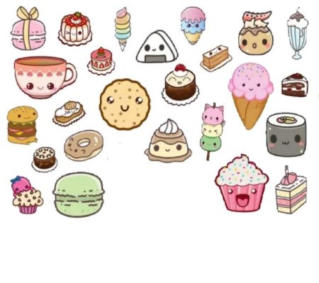 Маленькие рисунки вкусняшки