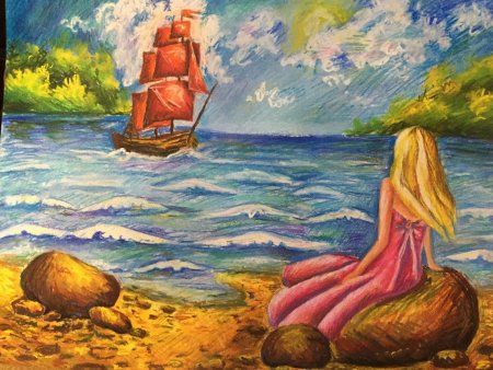 Алые паруса Грин иллюстрации