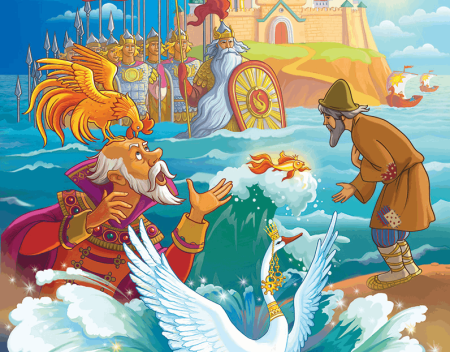 Иллюстрации к сказкам Пушкина