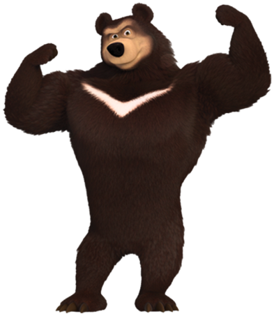 Гималайский медведь из мультсериала "Маша и медведь"