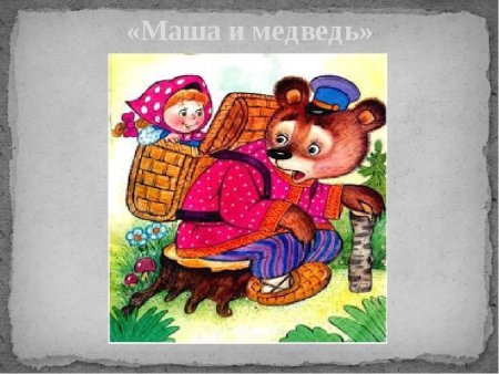 Персонажи из сказки Маша и медведь