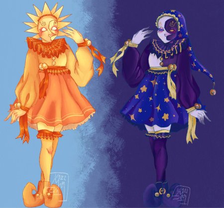 Солнце и Луна ФНАФ