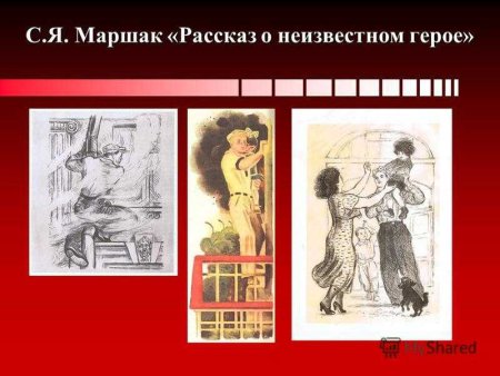 С Я Маршак рассказ о неизвестном герое