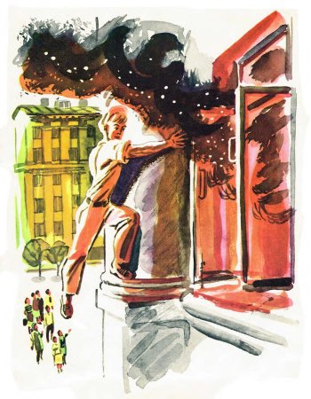 Иллюстрации Маршака о неизвестном герое