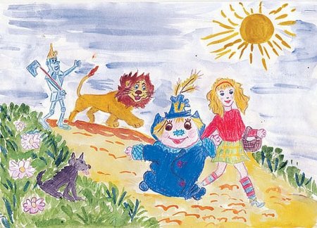 Волшебник изумрудного города иллюстрации детей