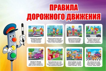 Плакат правила дорожного движения
