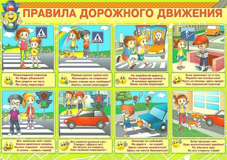 Правила дорожного движения для малышей
