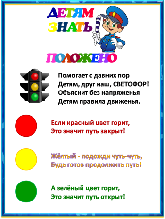 Безопасность дорожного движения для детей