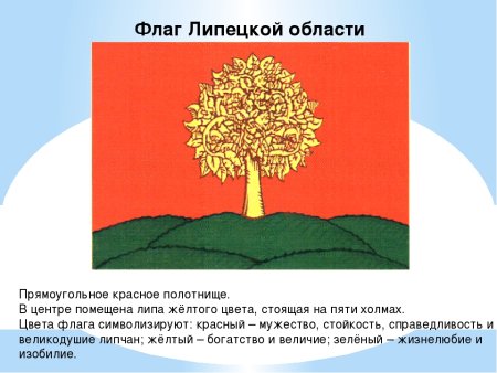 Флаг Липецка и Липецкой области