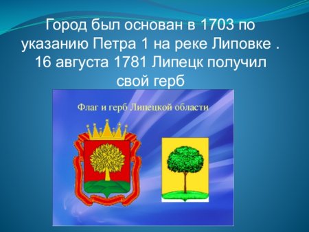 Герб Липецка 1781 года