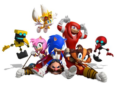 Герои мультика Соник бум