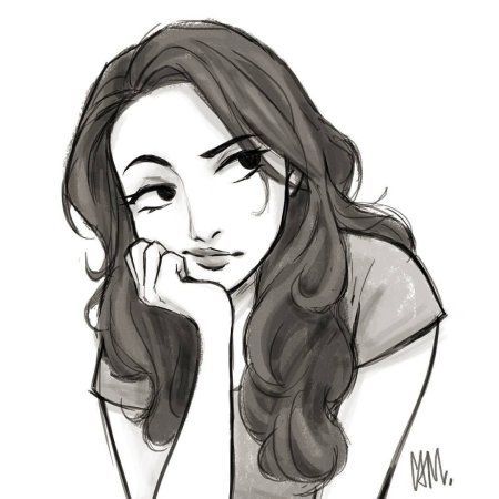 Девушка рисунок