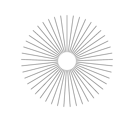 Круг с лучами