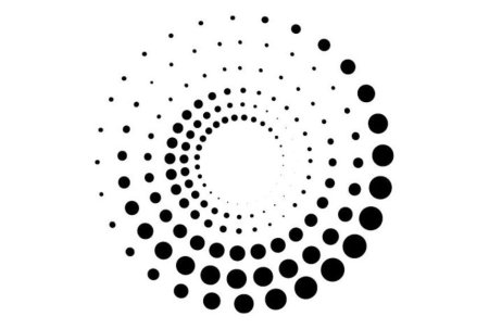 Круг из точек