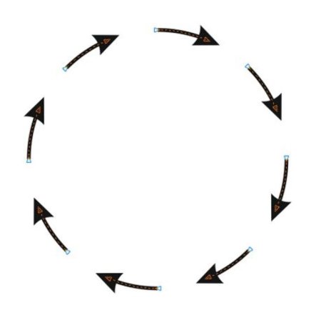 Стрелки по кругу