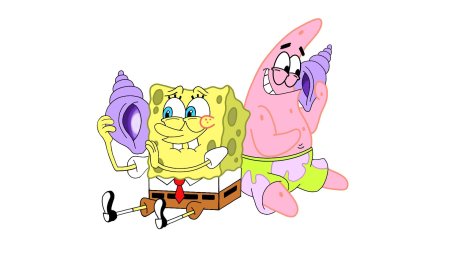 Губка Боб на прозрачном фоне