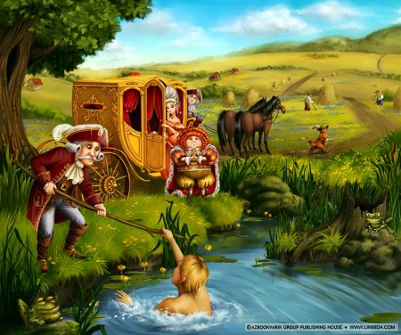 Маркиз де карабас тонет иллюстрации