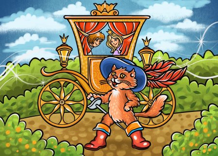 Герой сказки кот в сапогах шапочка картинка