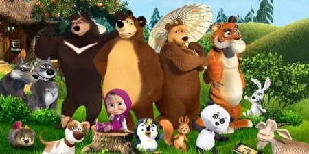 Мульт герои Маша и медведь