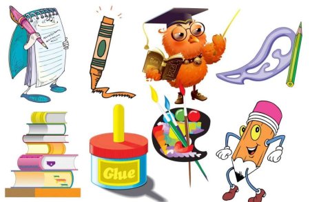 Предметы на школьную тему